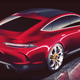 Illustration for article titled Here's The Mercedes-AMG GT Four-Door Concept Before You're Supposed To See It
